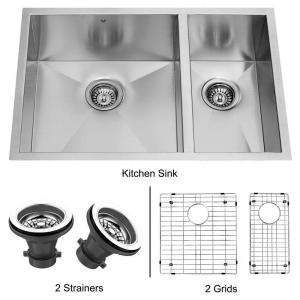   Kitchen Sink, Two Grids and Two Strainers VG2920BLK1 