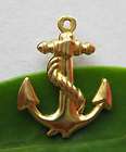 elegant copper anchor pendant findings cf100 