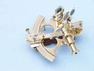 Solid Brass Sextant 9 with Rosewood Box Nautical  