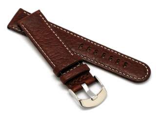 18mm 20mm BO Genuine Buffalo Leather Watch Strap Brown  