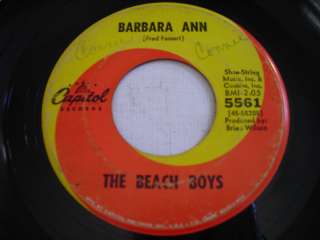 The Beach Boys Barbara Ann 1965 45rpm  