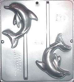 NEW 2 Cav DOLPHIN dolphins Chocolate Candy Lolly Mold  