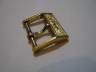 VINTAGE ZENITH 14 MM GOLD PLATED WATCH BUCKLE   USED  