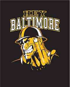 Hey Baltimore T Shirt Pittsburgh Steelers Sizes M 2XL  