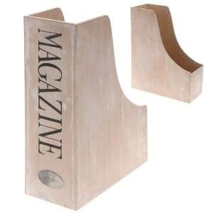 4er Set Zeitschriftenhalter Stehsammler aus Holz: .de: Küche 