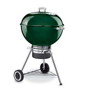 Weber One Touch Gold 22 1/2 in. Charcoal Kettle Grill in Green 757001 