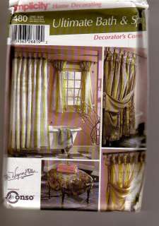s5480 Ultimate Bath/Spa Accessories pattern Curtains +  