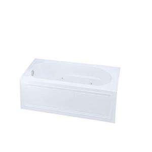 KOHLER Devonshire 5 ft. Whirlpool with Heater and Right Hand Drain in 