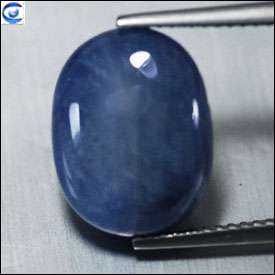 13.24cts  Lustrous Blue  Oval Cab  6 Ray Star Sapphire  NR  