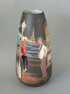 Vase Keto 1004 Keramik Montmartre 50er Rockabilly  