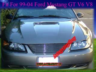 99 04 00 01 02 03 Ford Mustang GT V8 V6 Billet Grille  