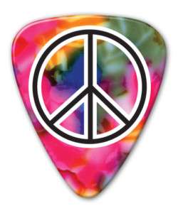 Peace Rainbow Hippie 25 GUITAR PICKS   PIC1080  