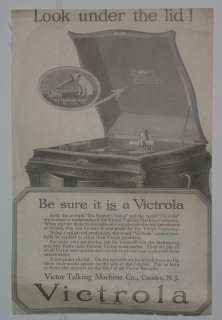 Victrola VV XVII Look under the Lid Advertisement Ad  