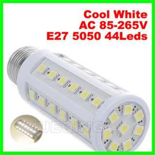E27 9W 44 Leds 5050 SMD Led Corn Light Bulb Lamp Cool White AC 110 