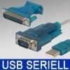 USB zu Parallel LPT Kabel Adapter schwarz  Elektronik