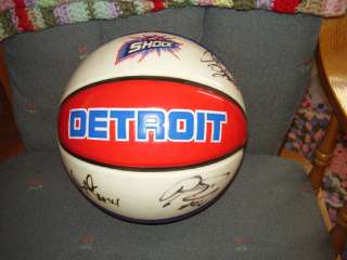 WNBA Detroit Shock Basketball W/ 5 Players Autographs  