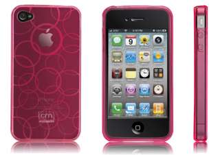 CASE MATE GELLI PINK CIRCLES CASE SKIN for iPHONE 4 G4  