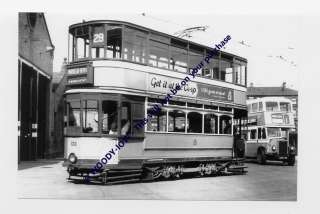 rp3124   Glasgow Tram 122 to Parkhead Depot   photo 6x4  