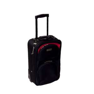 Gliacci Suitcase Black 18 Hand Luggage Cabin Bag Wheeled Trolly NEW 