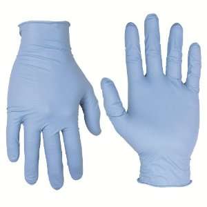 Custom Leathercraft 2322L Nitrile Disposable Gloves Non Powdered, Box 