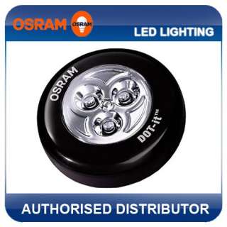 NEW OSRAM BLACK DOT IT CLASSIC LED STICK ON LIGHT TORCH   INCLUDES 