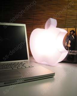 White Bitten Apple Desk Lamp Retro Decor US plug  