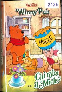 WINNY PUH Chi ruba il miele (1989) VHS 1a Disney VI4264  