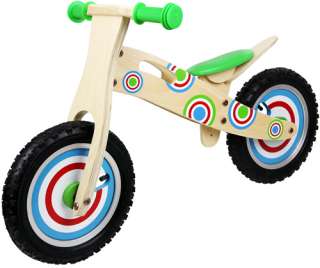 KIDS/BOYS/GIRLS WOODEN BALANCE BIKE SCOOTER WOOD FIRST RIDE LEARNING 