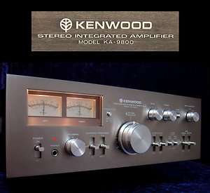 Vintage Amplifier KENWOOD KA 9800 gunmetal bronze Verstärker 