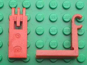   LEGO TRAIN hinge Hook base 2650 & Arm 2651 / sets 4564 6668 