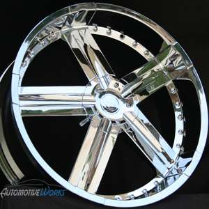 24 Edge Chrome Wheels Rims Inch Silverado Sierra  