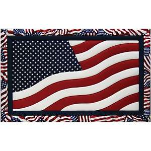 American Flag Quilt Magic No Sew Wall Hanging Kit 