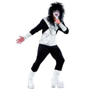   Kiss Fancy Dress Costume, Wig & Makeup FREE Mic   LARGE Toys & Games