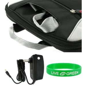   Inch Netbook Carrying Bag Case with Wall Charger   Black / Grey