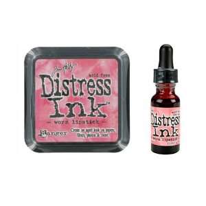  Tim Holtz Distress Rubber Stamp Ink Pad & Re inker Worn 
