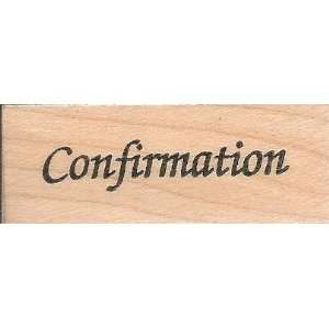  Confirmation Wood Mounted Rubber Stamp (LH1008 