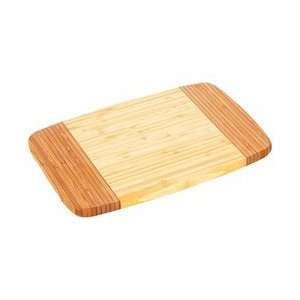 New Healthsmart 11 7/8 Inch Two Tone Bamboo Cutting Board Mineral Oil 