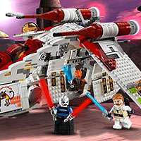 Lego star wars Republic Attack Gunship 7676 clone trooper Cody Plo 