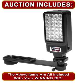   Digital Video Light Kit with Support Bracket, Batteries & AC Adapter