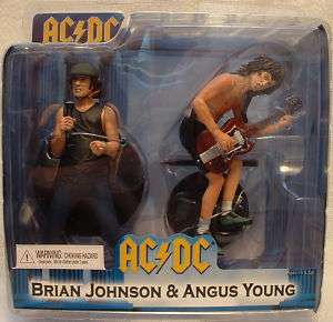 NECA AC/DC 2 PACK BRIAN JOHNSON & ANGUS YOUNG ACTION FIGURES  