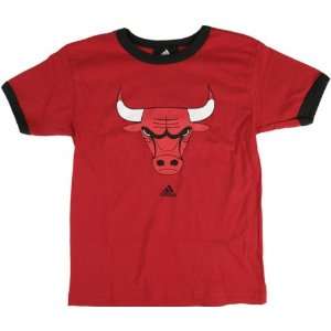  Chicago Bulls Youth adidas Short Sleeve Ringer Tee Sports 