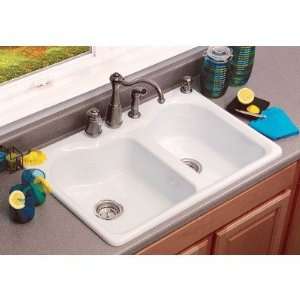 Advantage Warwick Double Bowl Contoured Self Rimming Kitchen Sink 
