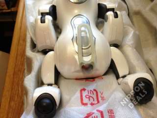SONY AIBO ERS 7 ERS7 WHITE PEARL ROBOT WITH MIND 3 FULL WORKING MINTY 