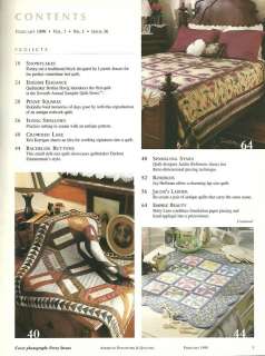 American Patchwork & Quilting February 1999 #36 ~ Empire Beauty ~ Doll 