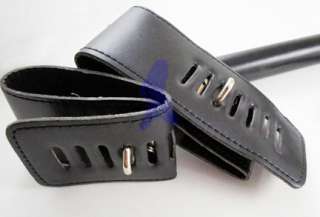   Leather Locking Ankle and Wrist Cuffs Spreader Bar Cuff Set  