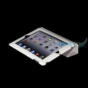 WHITE SMART FLIP CASE COVER WITH STAND FOR APPLE IPAD 2  