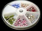Lots 3 Pcs Empty 8cm Round Beads Container Nail Art Containers