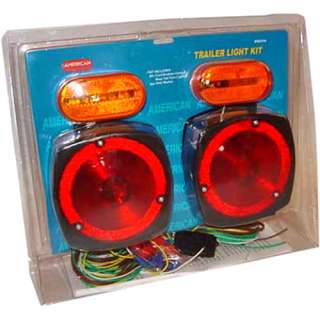 TRAILER LIGHT KIT Marker/Stop/wiring harness/boat Tail 837013403685 