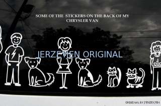 Cat pet Stick Family People Car Window Vinyl Decal Sticker Persian 