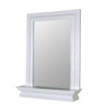 New Hanging White Frame Bedroom Mantle Bath Wall Mirror  